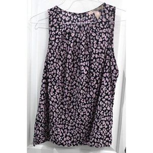 Forever 21 Womens Sleeveless Floral Blouse Size L